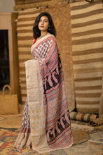 Load image into Gallery viewer, BAGHMATI 01 COTTON HAND BLOCK PRINT SAREE
