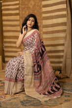 Load image into Gallery viewer, BAGHMATI 01 COTTON HAND BLOCK PRINT SAREE
