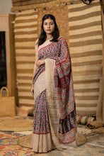 Load image into Gallery viewer, BAGHMATI 12 COTTON HAND BLOCK PRINT SAREE
