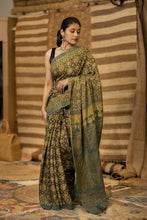 Load image into Gallery viewer, SIYA COTTON ZARI MUKHDA AJRAKH SAREE
