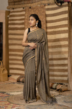 Load image into Gallery viewer, JAMDANI KHADI BEIGE SAREE
