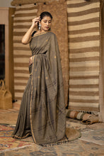 Load image into Gallery viewer, JAMDANI KHADI BEIGE SAREE
