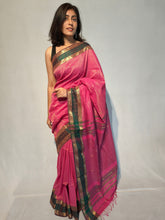 Load image into Gallery viewer, VIDYA COTTON ZARI RANI HANDMADE SAREE
