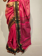 Load image into Gallery viewer, VIDYA COTTON ZARI RANI HANDMADE SAREE
