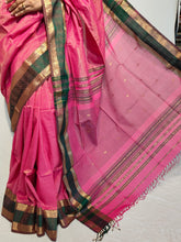 Load image into Gallery viewer, VIDYA COTTON ZARI RANI HANDMADE SAREE
