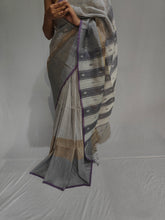 Load image into Gallery viewer, RAMYA COTTON BY LINEN HANDMADE SAREE
