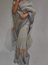 Load image into Gallery viewer, RAMYA COTTON BY LINEN HANDMADE SAREE
