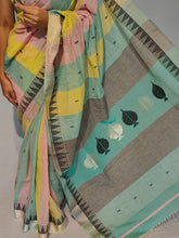 Load image into Gallery viewer, SHIKHRI COTTON BY LINEN HANDMADE SAREE
