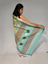 Load image into Gallery viewer, SHIKHRI COTTON BY LINEN HANDMADE SAREE
