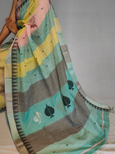 Load image into Gallery viewer, SHIKHRI COTTON BY LINEN HANDMADE SAREE
