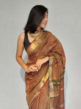 Load image into Gallery viewer, RONI COTTON ZARI CHECKS HANDMADE SAREE
