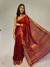 Load image into Gallery viewer, KALAWATI AHINSA SILK DOBBY BOOTI HANDMADE SAREE
