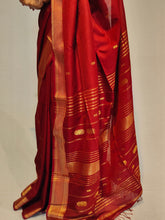 Load image into Gallery viewer, KALAWATI AHINSA SILK DOBBY BOOTI HANDMADE SAREE
