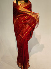 Load image into Gallery viewer, KALAWATI AHINSA SILK DOBBY BOOTI HANDMADE SAREE
