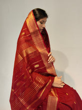 Load image into Gallery viewer, KALAWATI AHINSA SILK DOBBY BOOTI HANDMADE SAREE
