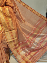 Load image into Gallery viewer, REWA 1 COTTON LINEN ZARI DOBBY HANDWOVEN SAREE
