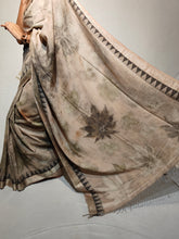 Load image into Gallery viewer, ANU COTTON KHADI ECOPRINT SAREE
