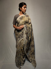 Load image into Gallery viewer, NIGRAH KHADI ECO PRINT HANDWOVEN SAREE
