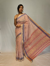 Load image into Gallery viewer, SHIKHRI COTTON LINEN DOBBY BOOTI HANDWOVEN SAREE
