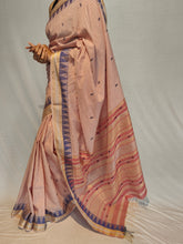 Load image into Gallery viewer, SHIKHRI COTTON LINEN DOBBY BOOTI HANDWOVEN SAREE
