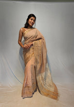 Load image into Gallery viewer, REWATI COTTON KHADI DOBBY HANDWOVEN SAREE
