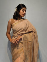 Load image into Gallery viewer, REWATI COTTON KHADI DOBBY HANDWOVEN SAREE
