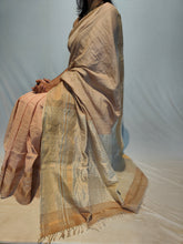 Load image into Gallery viewer, REWATI COTTON KHADI DOBBY HANDWOVEN SAREE
