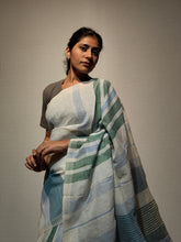 Load image into Gallery viewer, LINEN-LI LINEN HANDWOVEN SAREE
