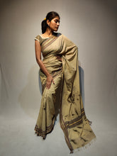 Load image into Gallery viewer, KALSI COTTON DOBBY ECO PRINT HANDWOVEN SAREE
