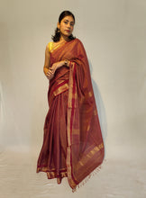 Load image into Gallery viewer, SUNEIRA COTTON ZARI TISSUE HANDWOVEN SAREE
