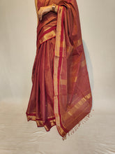 Load image into Gallery viewer, SUNEIRA COTTON ZARI TISSUE HANDWOVEN SAREE
