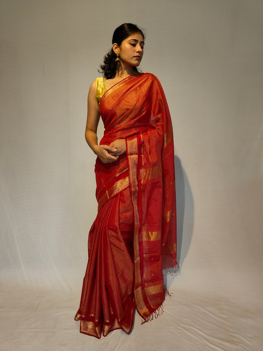 SUNEIRA COTTON ZARI HANDWOVEN SAREE