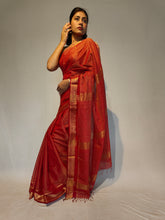 Load image into Gallery viewer, SUNEIRA COTTON ZARI HANDWOVEN SAREE
