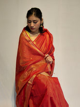 Load image into Gallery viewer, SUNEIRA COTTON ZARI HANDWOVEN SAREE
