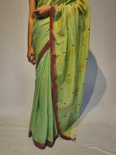 Load image into Gallery viewer, PATTI COTTON DOBBY BOOTI HANDWOVEN SAREE
