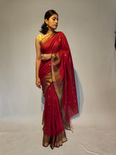 Load image into Gallery viewer, SINNI COTTON BOOTI HANDWOVEN SAREE
