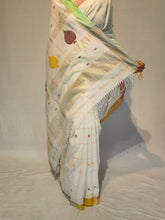 Load image into Gallery viewer, PATTI COTTON DOBBY BOOTA BOOTI HANDWOVEN SAREE
