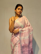 Load image into Gallery viewer, BRAHMI COTTON LINEN DOBBY BOOTI SAREE
