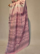 Load image into Gallery viewer, BRAHMI COTTON LINEN DOBBY BOOTI SAREE
