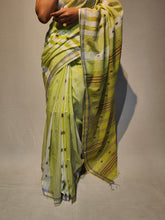 Load image into Gallery viewer, BRAHMI COTTON LINEN DOBBY BOOTI HANDWOVEN SAREE
