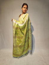 Load image into Gallery viewer, BRAHMI COTTON LINEN DOBBY BOOTI HANDWOVEN SAREE
