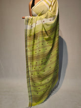 Load image into Gallery viewer, BRAHMI COTTON LINEN DOBBY BOOTI HANDWOVEN SAREE
