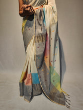 Load image into Gallery viewer, RAGINI COTTON BOOTI ZARI HANDWOVEN SAREE
