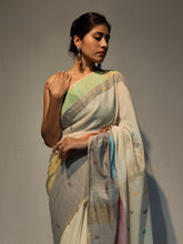 Load image into Gallery viewer, RAGINI COTTON BOOTI ZARI HANDWOVEN SAREE
