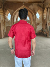 Load image into Gallery viewer, BAMBOO MANJISTHA NATURAL DYE HALF SHORT KURTA
