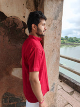 Load image into Gallery viewer, BAMBOO MANJISTHA NATURAL DYE HALF SHORT KURTA
