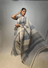 Load image into Gallery viewer, LINEN-LI LINEN HANDWOVEN SAREE
