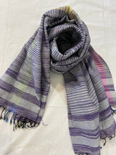 Load image into Gallery viewer, Purple Zebra Cotton Khadi
